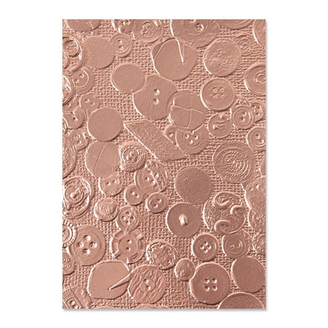 Sizzix - Embossing Folder - 3D Textured Impressions / Vintage Buttons