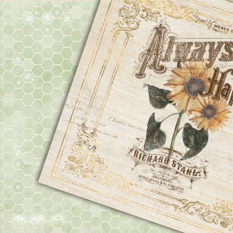 Country Craft Creations - Always Happy - 8x8 - Cotton Bristol