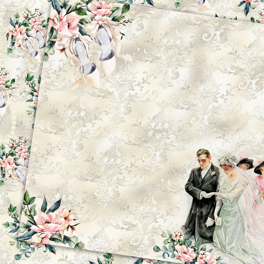 Country Craft Creations - Here Comes the Bride - 12x12 - 28 Sheets - Cotton Bristol