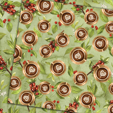 Country Craft Creations - What's Brewing - 8x8 - Cotton Bristol