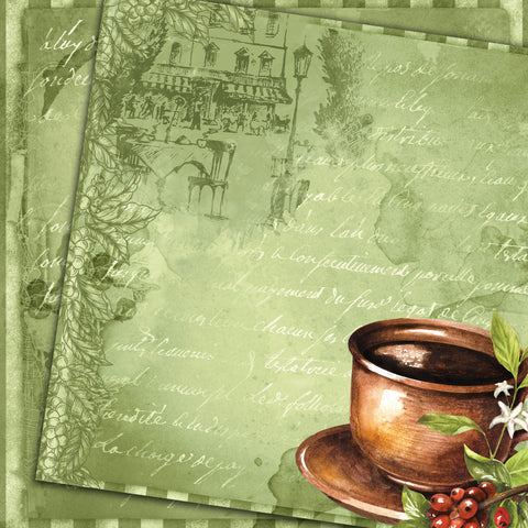 Country Craft Creations - What's Brewing - 8x8 - Cotton Bristol