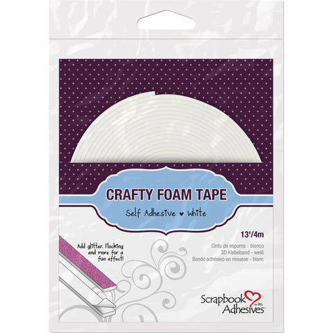 Scrapbook Adhesives - Crafty Foam Tape / White 13 ft