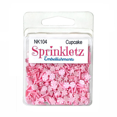 Buttons Galore & More - Shaker Embellishments - Sprinkletz - Cupcake/NK104