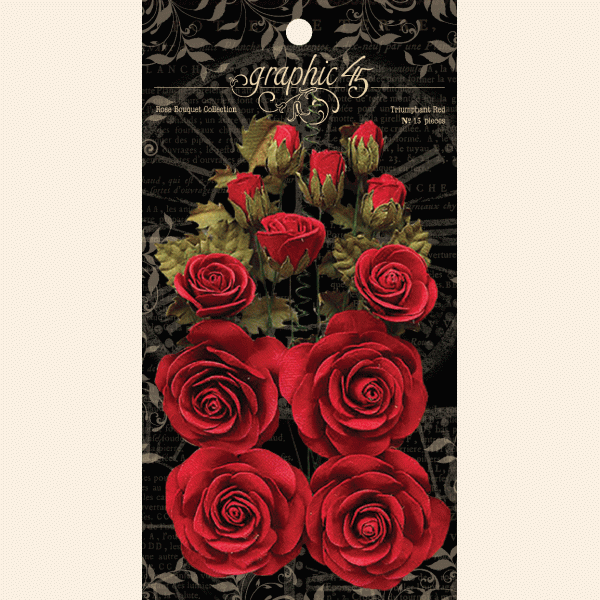 G45 - Rose Bouquet Collection - Triumphant Red Flowers