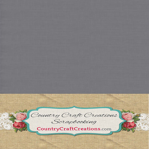 Artisan Cardstock - Linen - Grey / Single Sheets