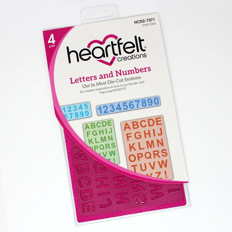 Heartfelt Creations - Die Set - Letters and Numbers Die -HCD2-7371*