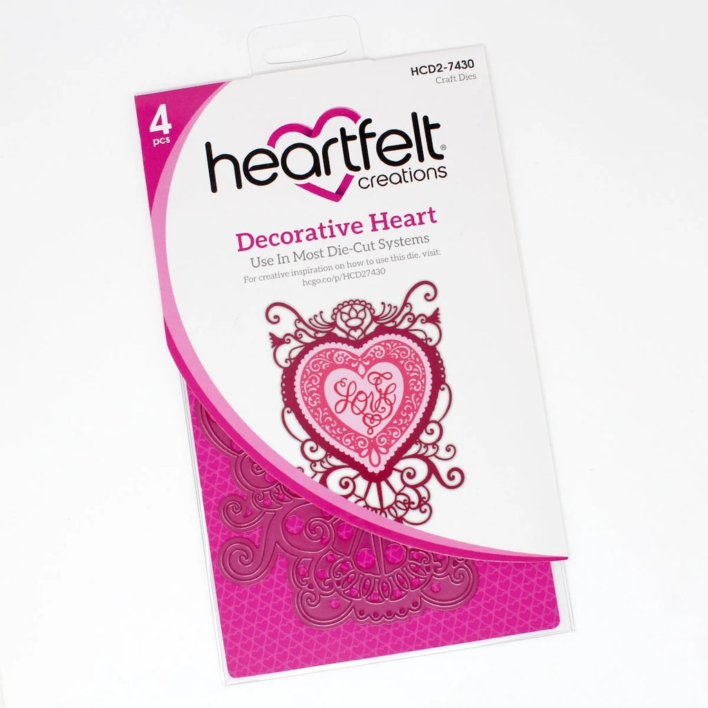 Heartfelt Creations - Friendship Rose Collection - Decorative Heart Die 7430**