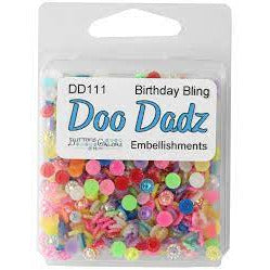 Buttons Galore & More - Shaker Embellishments - Doo Dadz - Birthday Bling / DD111