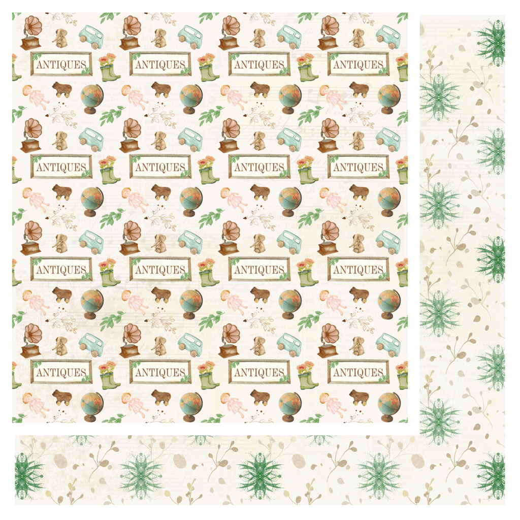 Country Craft Creations -Attic Antiques- 12x12 28 Sheets