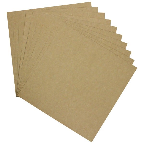 Heartfelt Creations - Paper Pak of 10 - 12x12 KRAFT Cardstock*