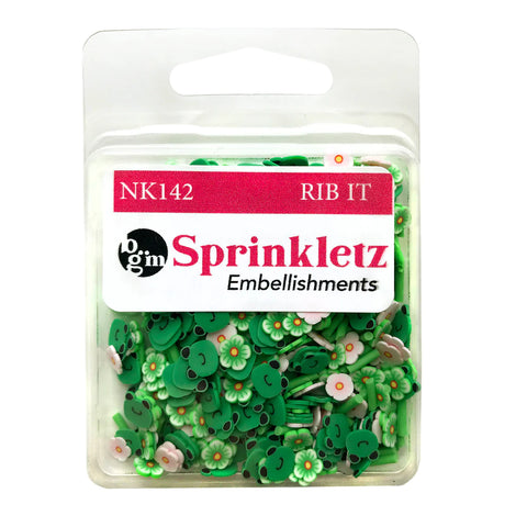 Buttons Galore & More - Shaker Embellishments - Sprinkletz - Rib It/NK142
