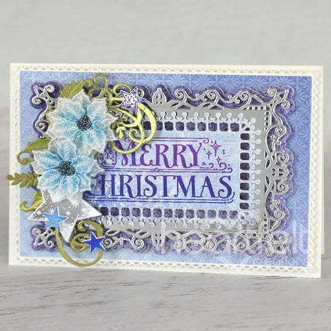 Heartfelt Creations - Holiday Star Collection - Starry Holiday Greetings Cling Stamp Set / 3995**