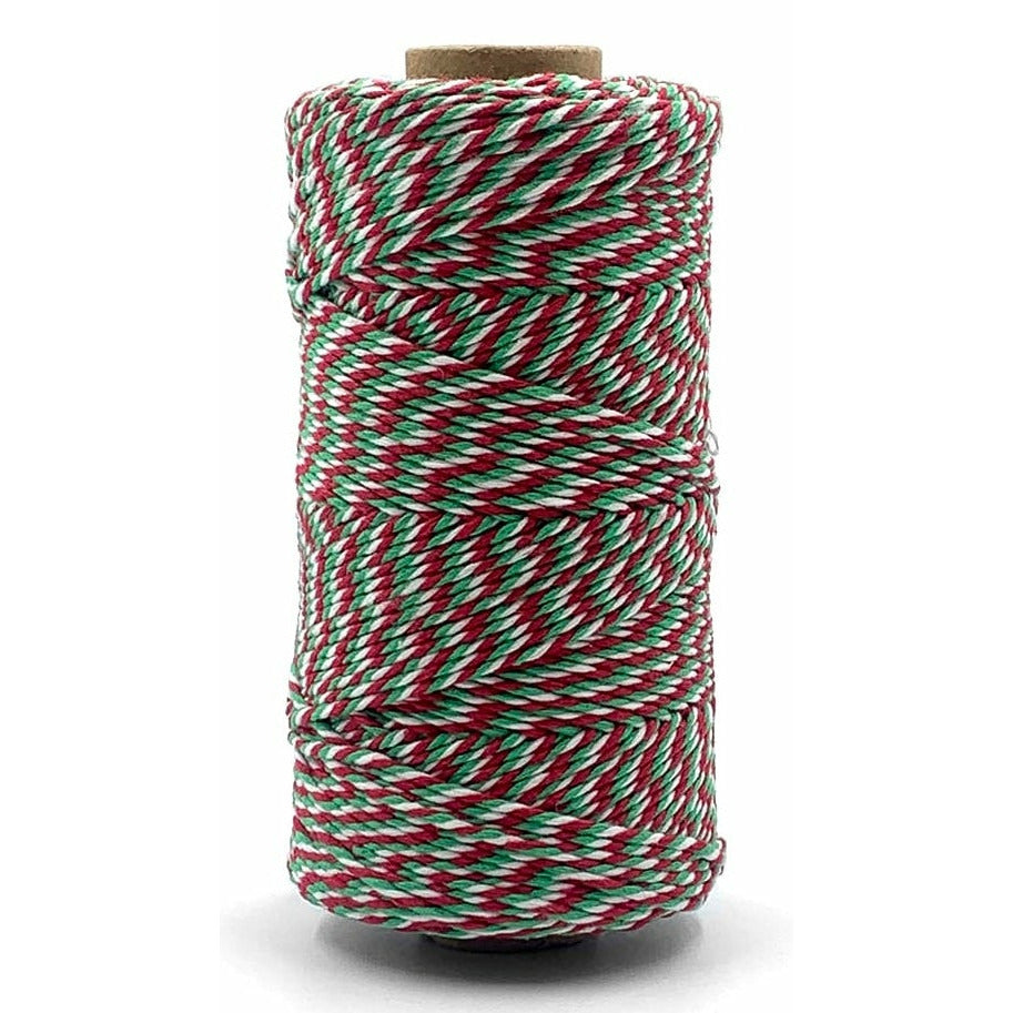 Baker's Twine - Twisted Ribbon - White, Green, Red / sold by the yard –  Country Craft Creations