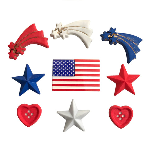 Buttons Galore & More - Buttons - Stars & Stripes / 4330