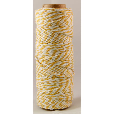Baker’s Twine - Twisted Ribbon - Yellow / sold by the yard